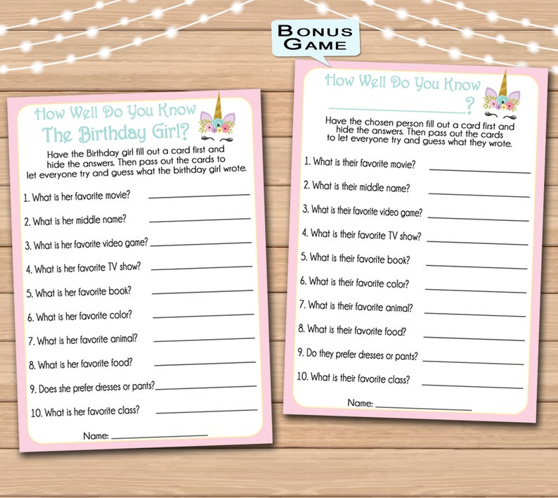 kids sleepover games printable bundle set 6 games bonus etsy