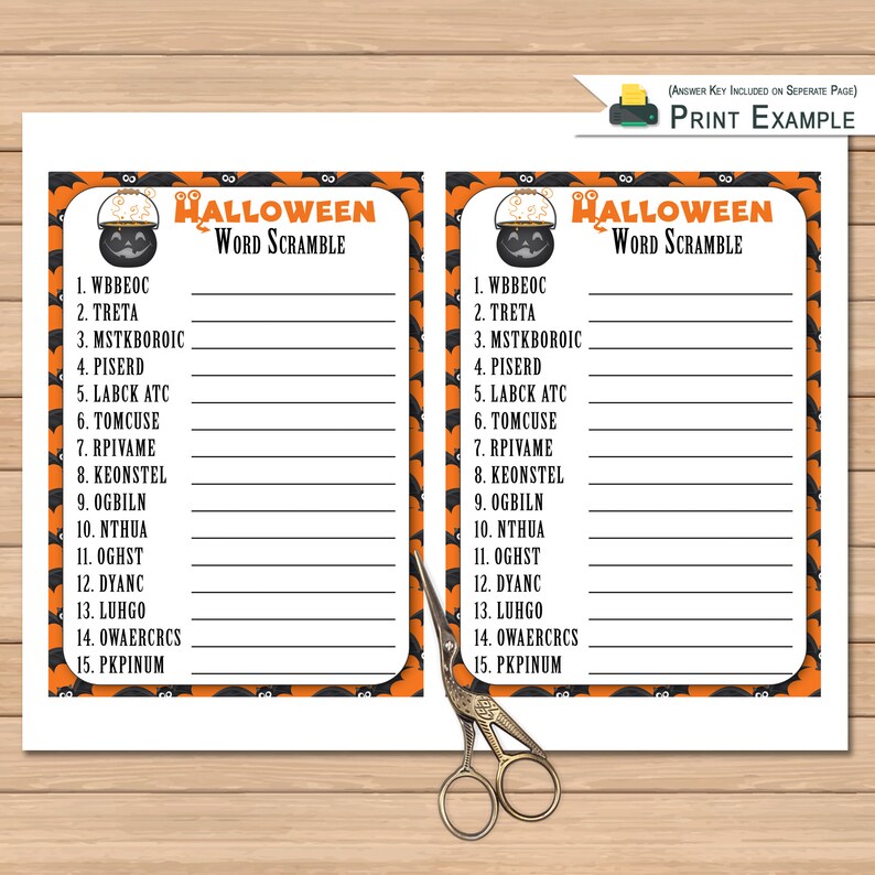 Halloween Party Games Finish My Phrase Word Scramble Fun Etsy Halloween Party Games Finish My Phrase Word Scramble Fun Etsy