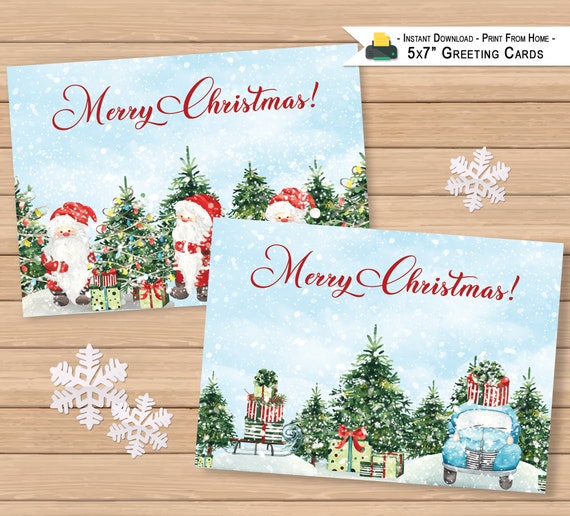 Christmas Cards Holiday Greeting Online in India - Etsy