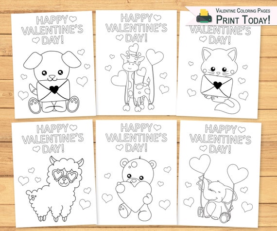 Coloring Pages for Kids  Happy Valentines Day Coloring