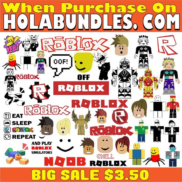 Roblox Bundle Svg, Roblox Svg Bundle, Roblox Font, Roblox Svg, Roblox, Svg Files for Cricut, Birthday Svg, Roblox Invitation