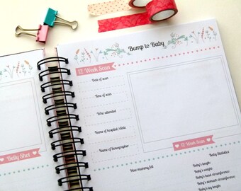 The Ultimate Pregnancy Journal - Printable Pregnancy Journal - Bump to Baby book - Pregnancy Planner - Instant Download