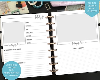 School Memory Book - Printable School Memory Book - School Memory Journal - Instant Download