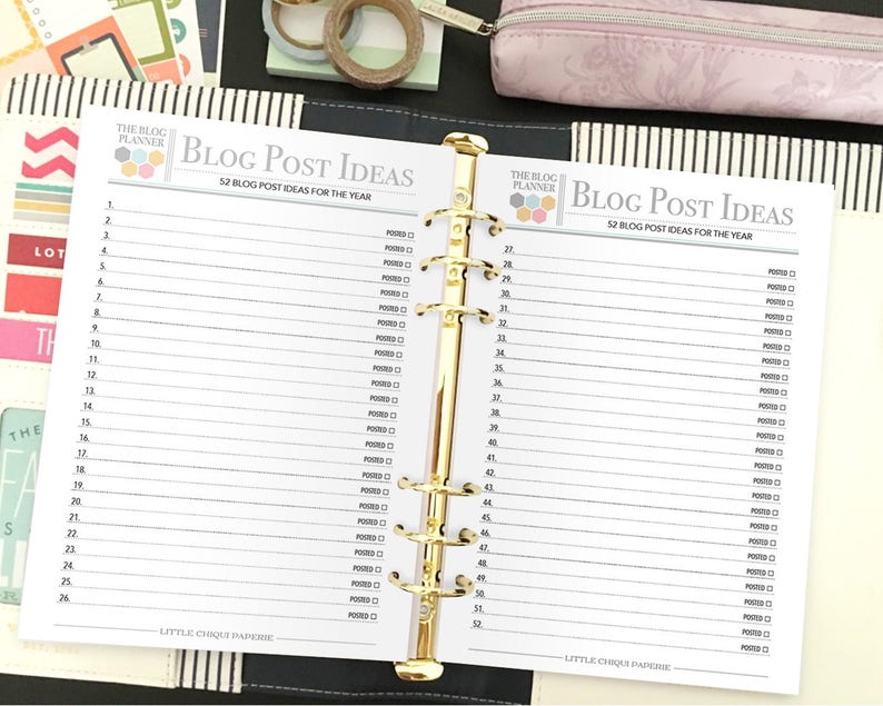 Printable Blog Planner Social Media Planner Instant Download image 6