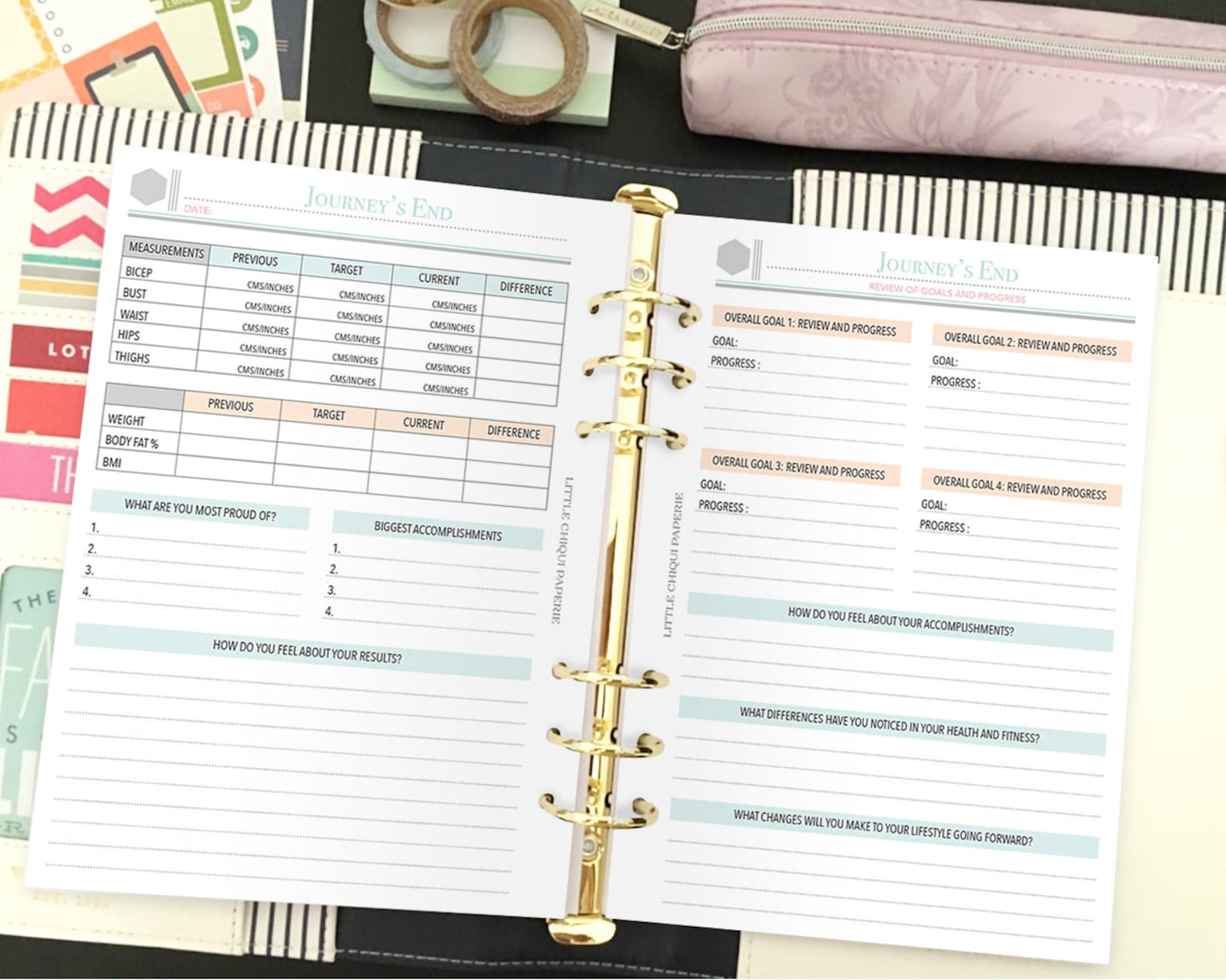 Printable Health and Fitness Planner Etsy