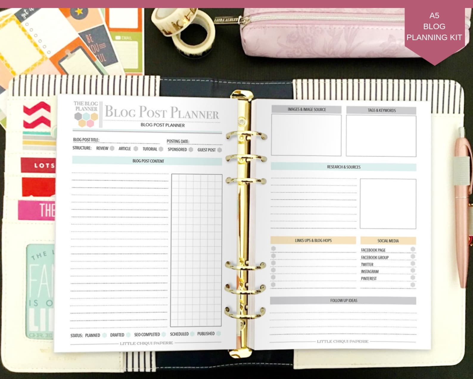 Printable Blog Planner