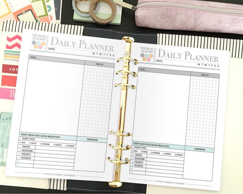 Printable Blog Planner Social Media Planner Instant Download image 7