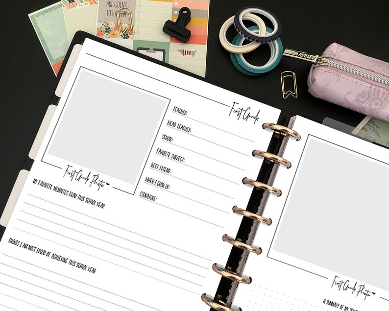 School Memory Book Printable School Memory Book School Etsy