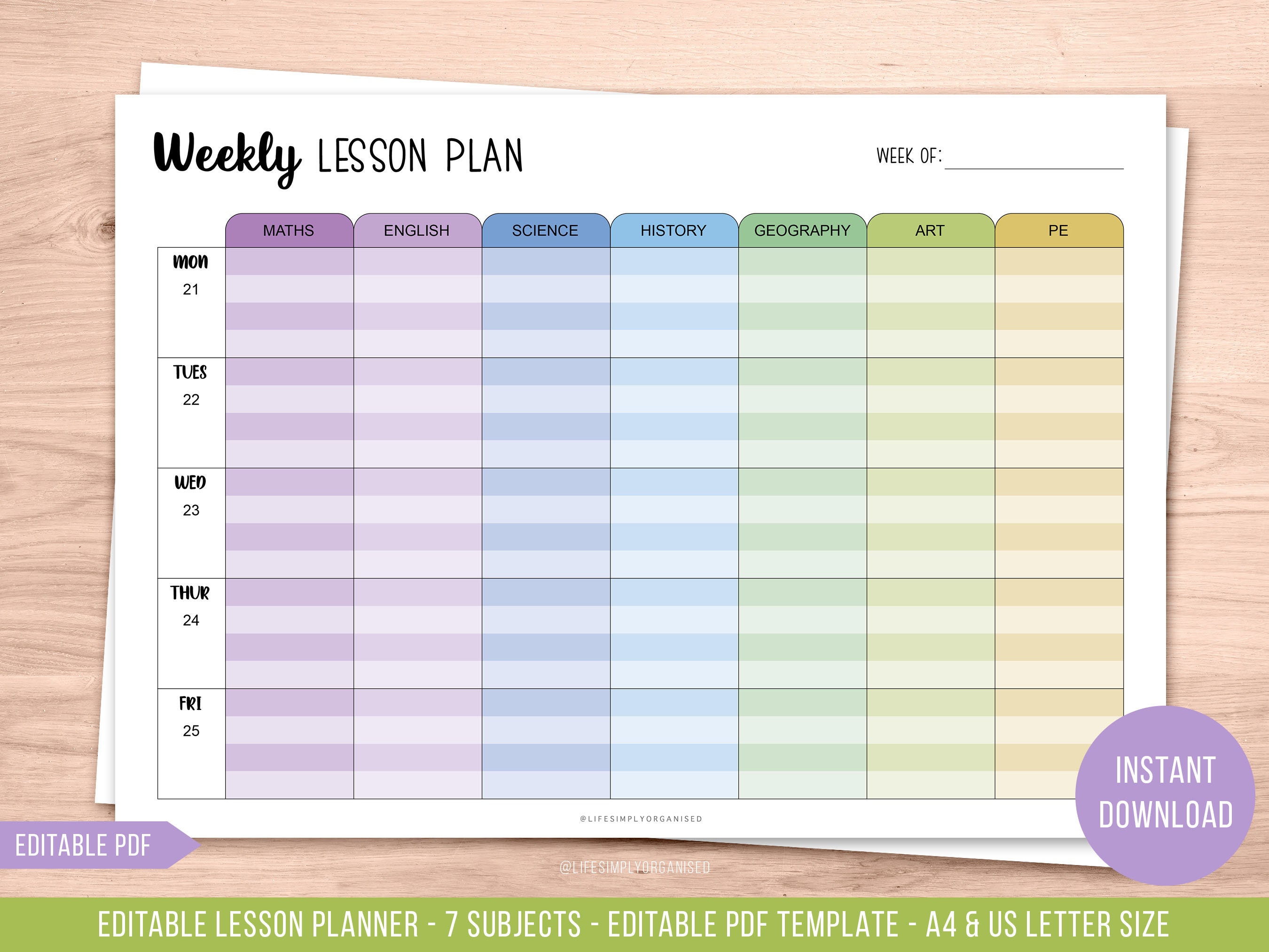 Weekly Lesson Plan Template Editable Lesson Plan Template Weekly Lesson Weekly Lesson Plan Template Editable Lesson Plan Template Weekly Lesson
