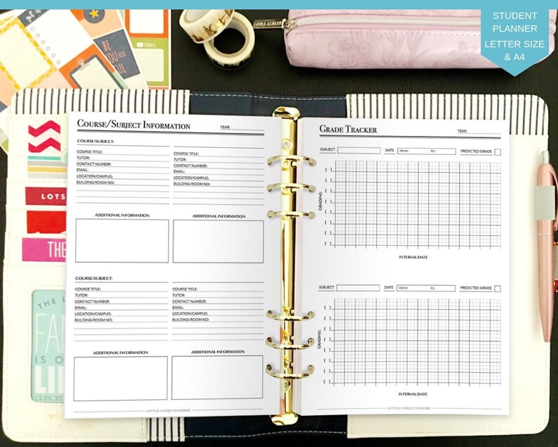 2021-2022 Student Planner Study Planner Undated Student Planner Printable INSTANT DOWNLOAD image 1