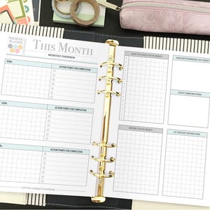 Printable Blog Planner Social Media Planner Instant Download image 3