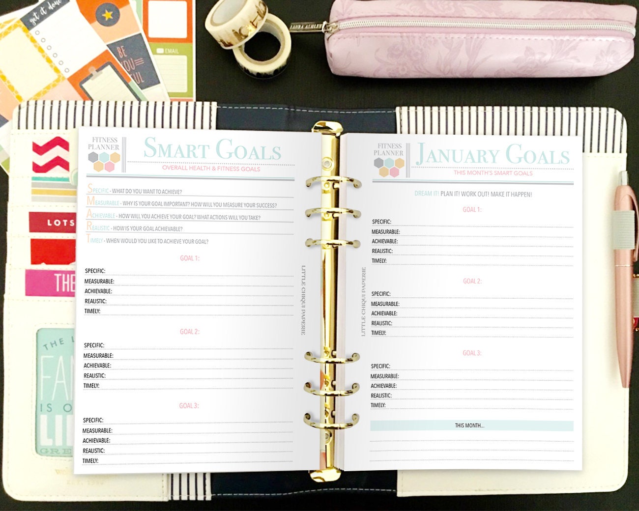 Printable Health and Fitness Planner Etsy