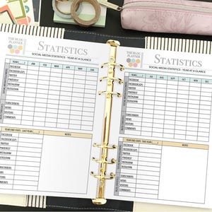 Printable Blog Planner Social Media Planner Instant Download image 8