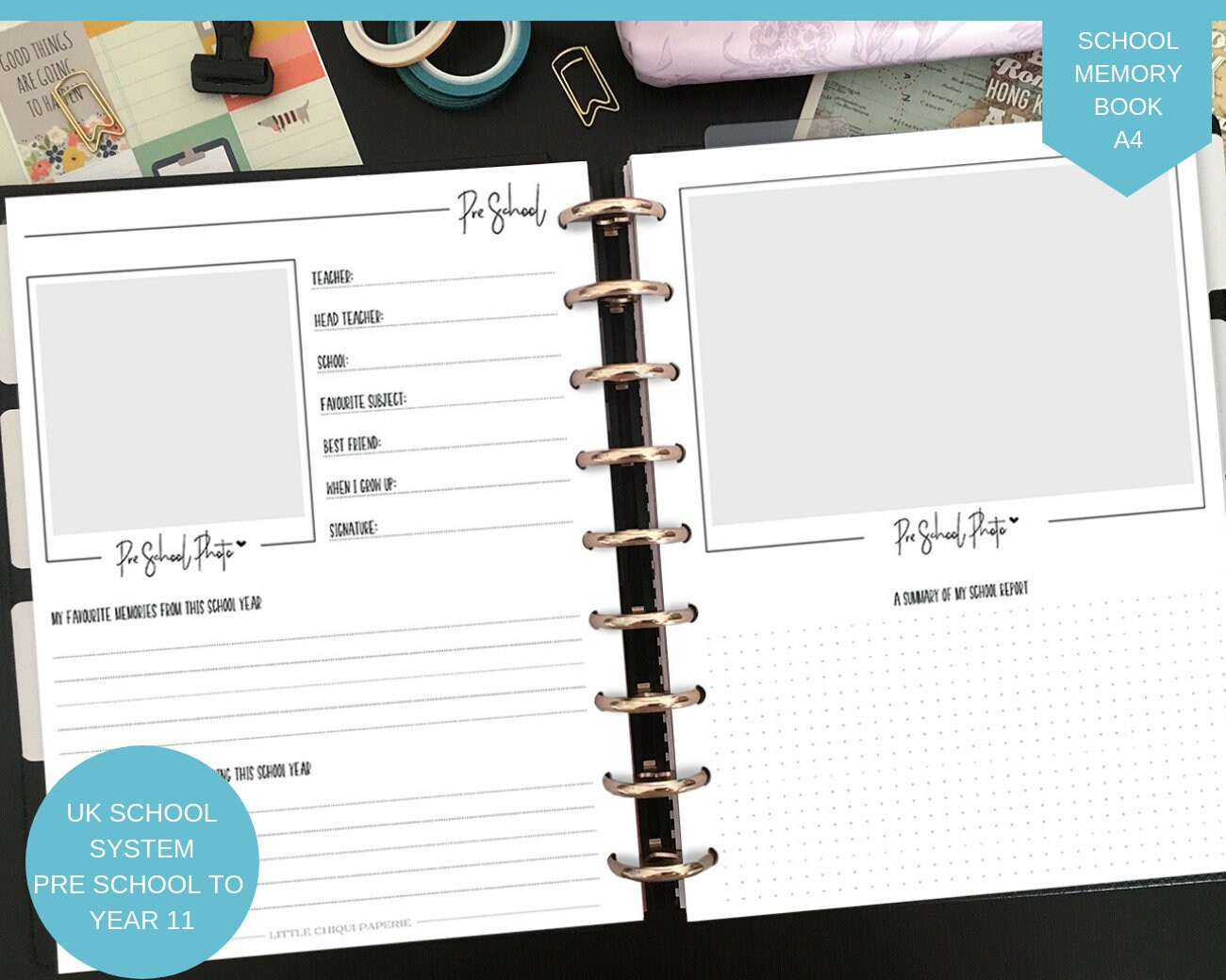 School Memory Book Printable School Memory Book School Memory Journal ...