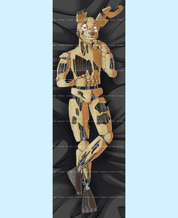 Dakimakura roxanne wolf (fnaf) Anime Robot Pillowcase Life Size Double  Sided Print Body Pillow Cover