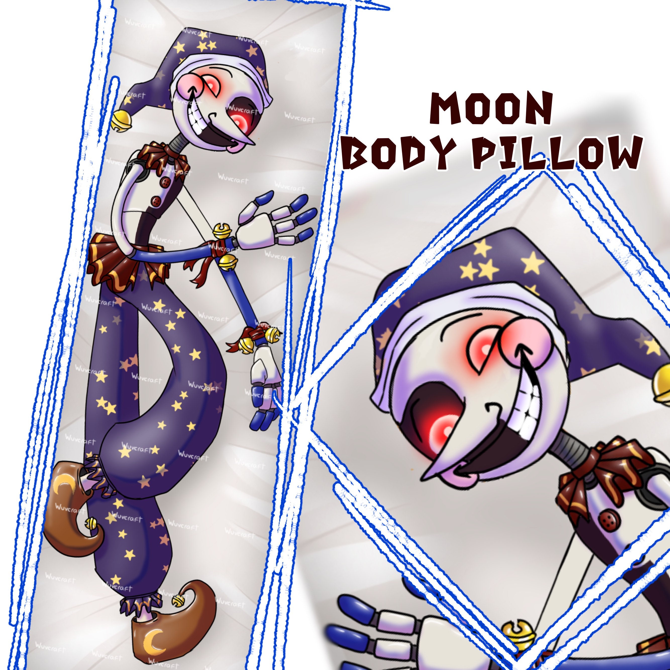 Dakimakura Foxy Fnaf Anime Double-sided Print Life-size Body