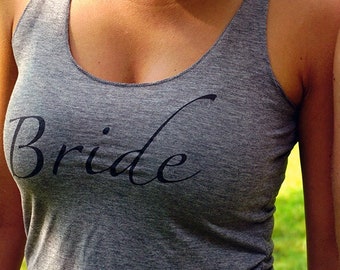 Bride Shirt, Several Colors, Bride Tank Top, Bride T Shirt, Wedding Shirt, Bachelorette Party