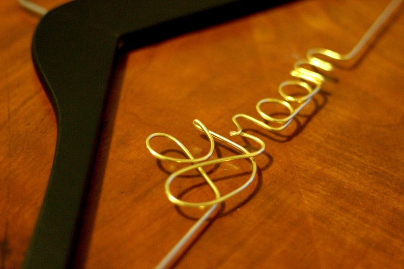 Groom Hanger, Mr Hanger, Groomsman Gift, Bride Hanger, Bridal Hanger, Mrs Hanger image 3