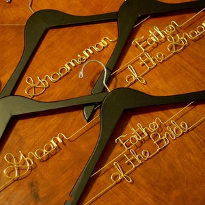 Groom Hanger, Mr Hanger, Groomsman Gift, Bride Hanger, Bridal Hanger, Mrs Hanger image 1