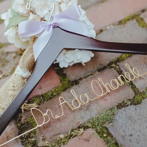 Doctor Hanger, Medical School Graduation, New Doctor Gift, PhD Gift, First White Coat, Coat Ceremony, Lab Coat Hanger, Wedding Hanger Gift