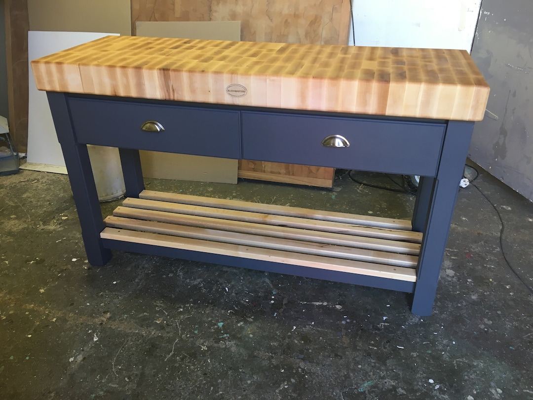 End Grain Maple Butcher Block Island Etsy UK