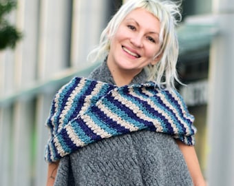 Crochet Loop Scarf Pattern: 2-in-1 Shoulder Warmer Wrap (PDF)