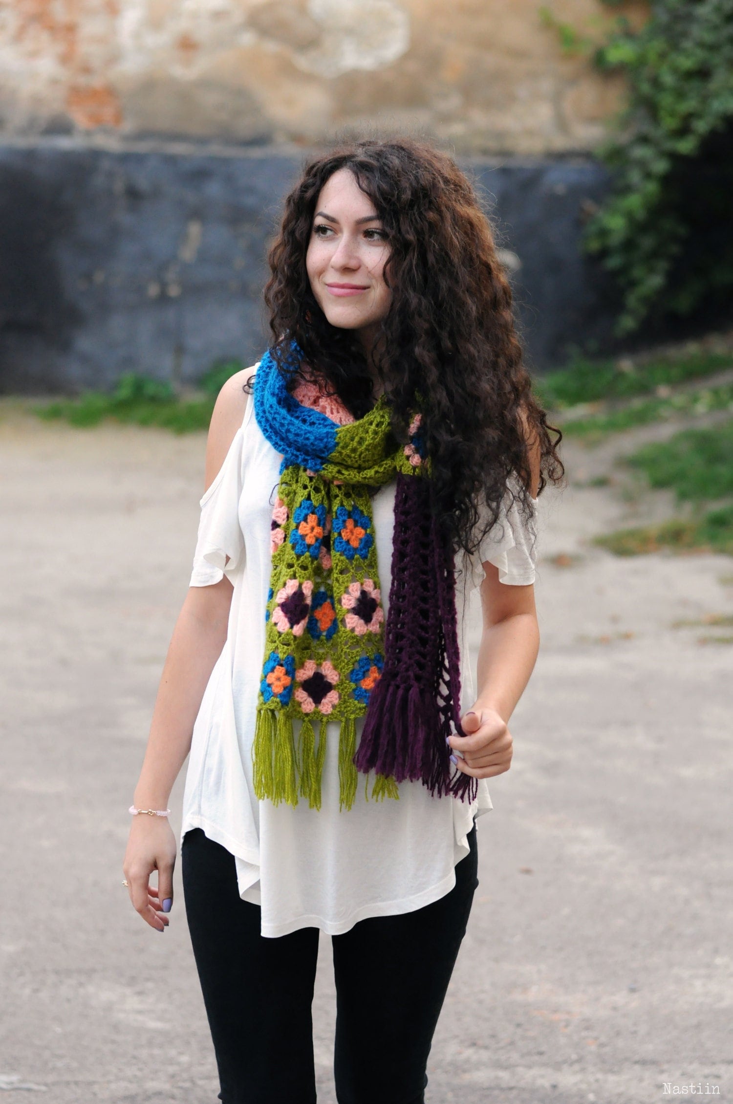 Crochet scarf pattern Crochet boho shawl pattern Fringe scarf pattern Crochet shawl pattern Crochet lace shawl pattern Crochet shoulder wrap