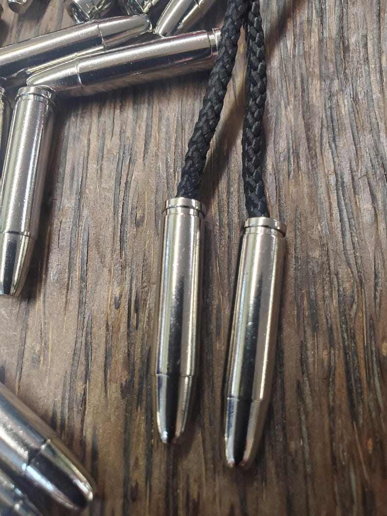 Smooth Bullet Heavy Weight Silver Bolo Tips (2 or 10 Pieces) - Etsy