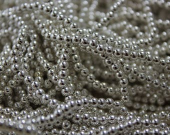 Silver 3mm Beads Excellent Quality (Made in Japan) (100 pieces)