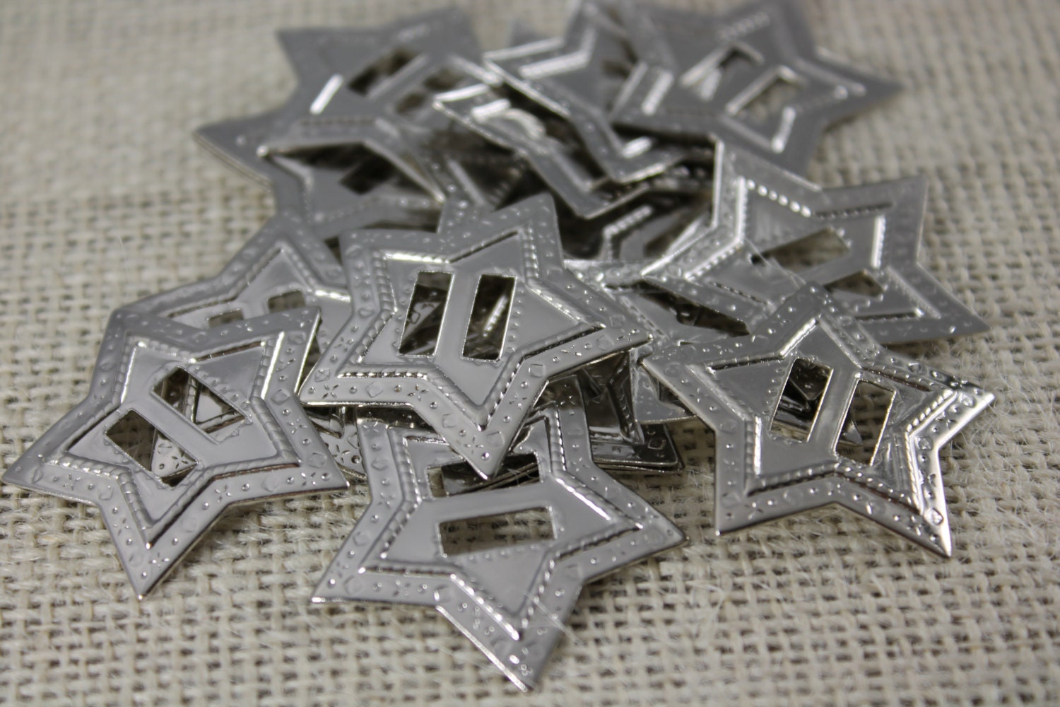 限定お買い得商品 Pieces (6 Conchos Star Silver Vintage or Etsy - Pieces) 20 小物