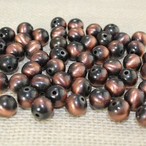 10mm Copper Round Beads (35 Pieces)