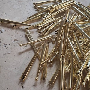 Shiny Gold 54mm Xtra Long Bolo Tips (10 Pieces)
