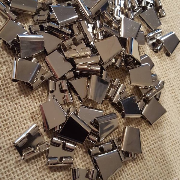 Bolo Slides/Connectors Silver Tone (10 Pieces)