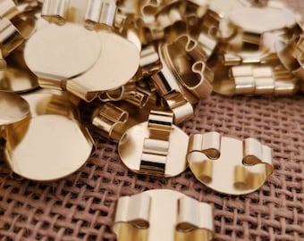 Bolo slides/backings Gold tone. (10 pieces)