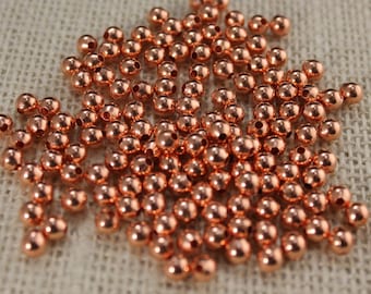 4mm Genuine 100% Pure Copper Round Beads