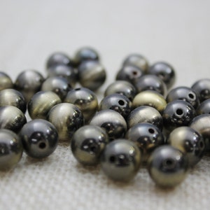 Vintage 12mm Antique Gold Beads (30 Pieces)