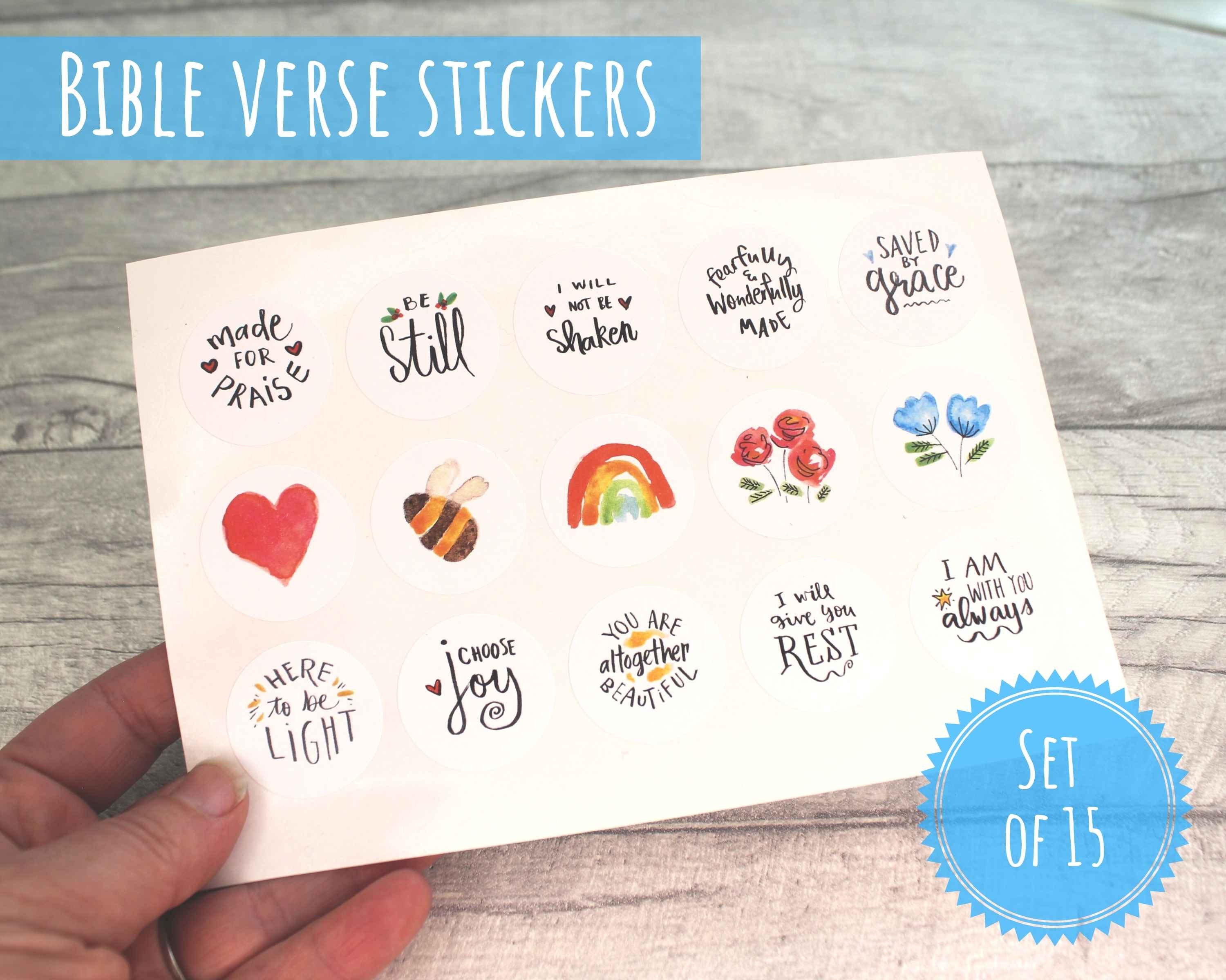 Bible Journaling Stickers Christian Stationery Religious Etsy