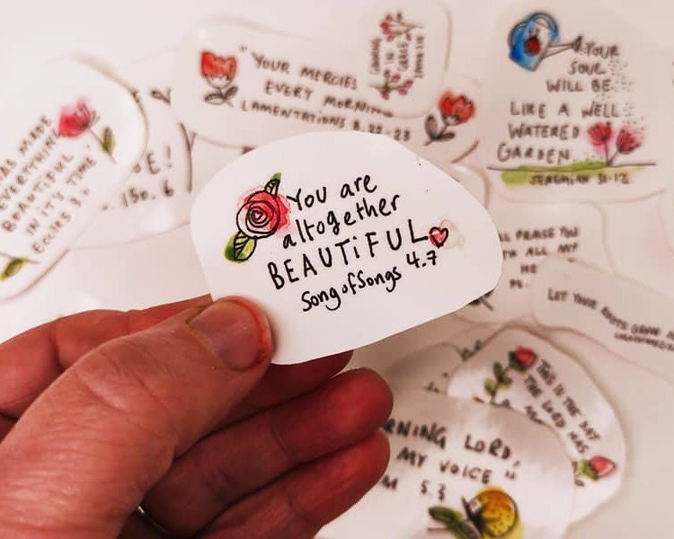 bible verse sticker pack bible journaling stickers growing etsy