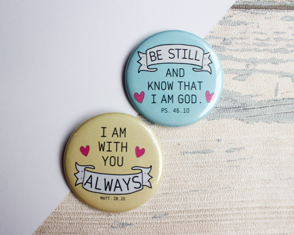 Pin Badges Set of 2 Christian Pins Cute Accessories Bible Etsy