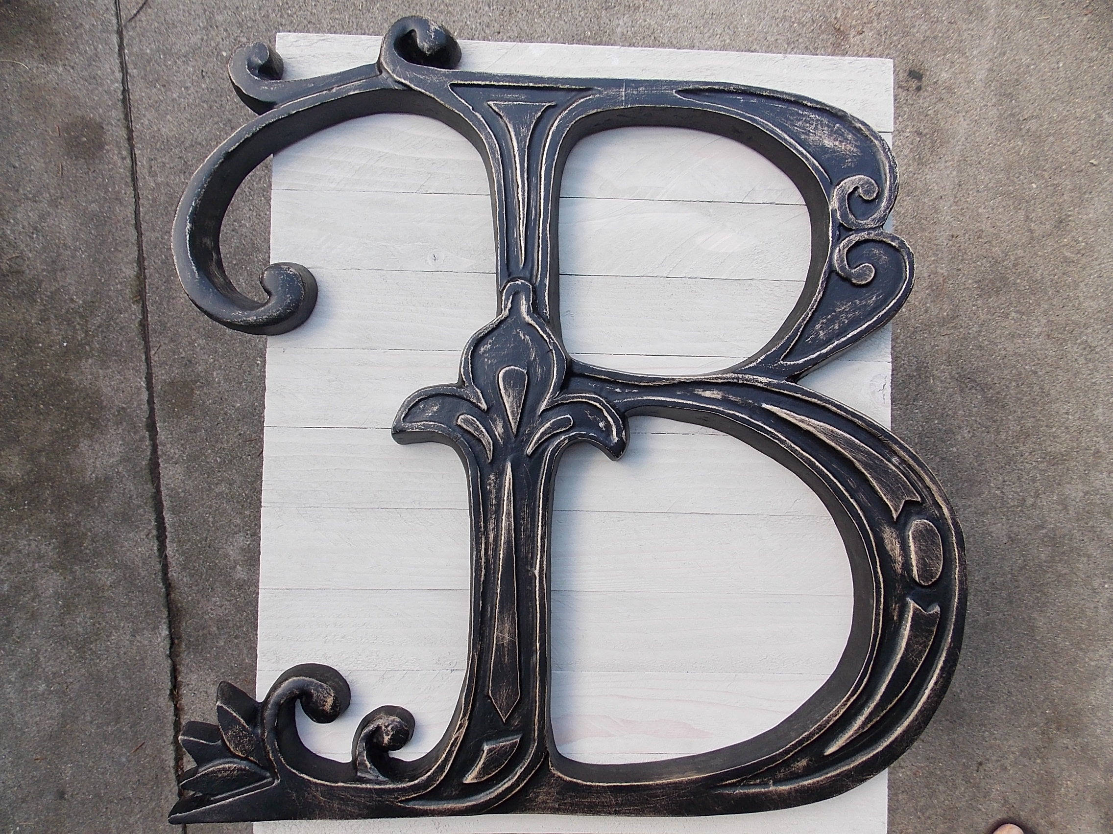 Wood Letter B Size 20 X 20 Inches Letter B Wall Decor Etsy