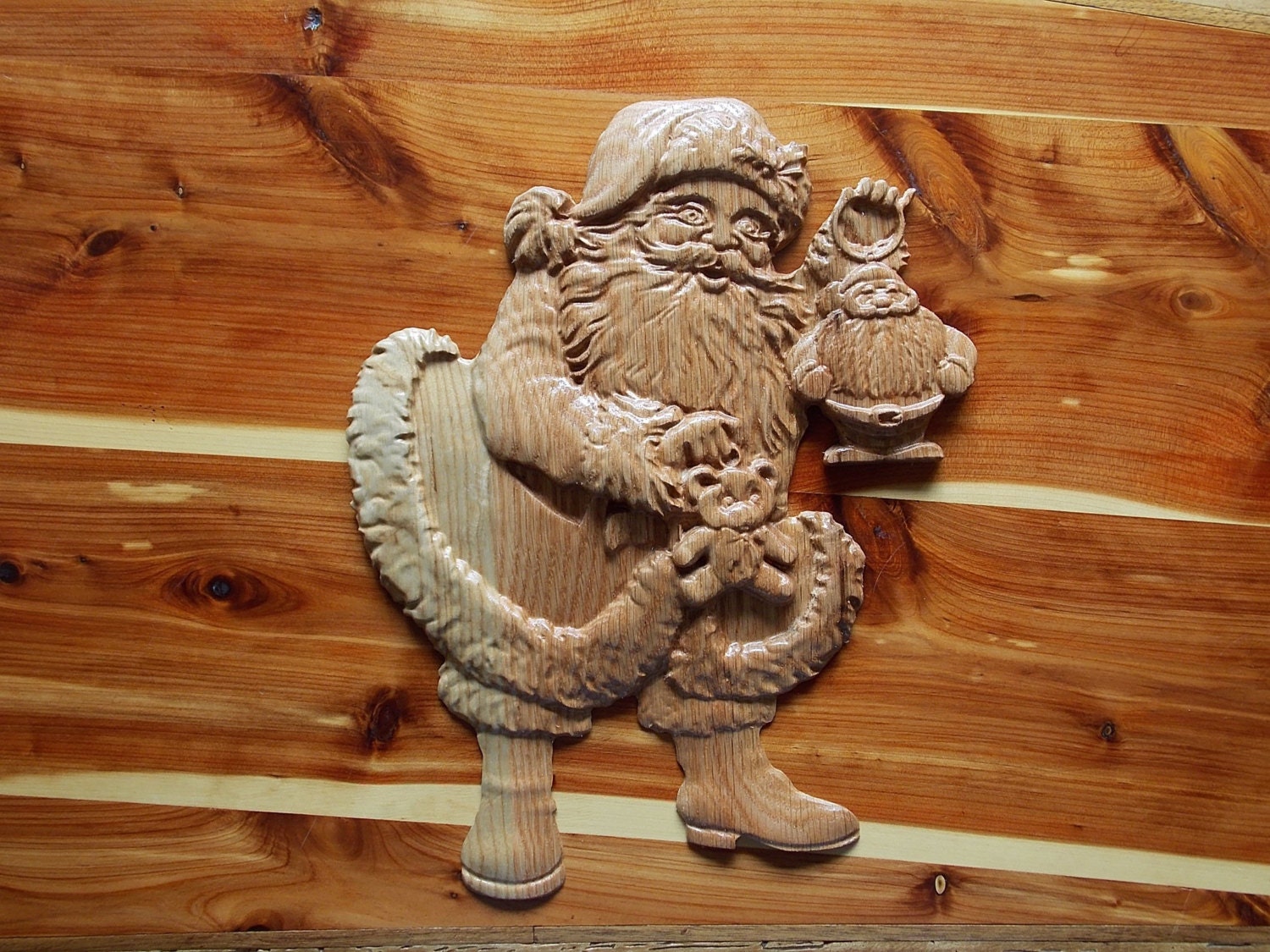 Santa Claus Wooden Sign Santa Claus Wall Decor Santa Wood | Etsy