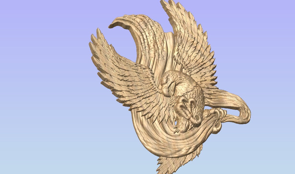 El águila calva envuelta en la pared de la bandera de madera | Etsy