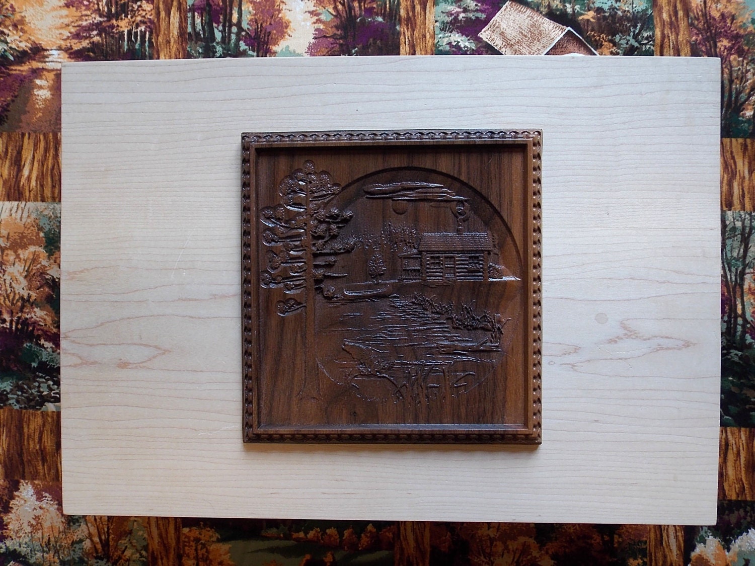 Wood Carvings for Sale Wood Carving Cabin Log Cabin Wood Etsy