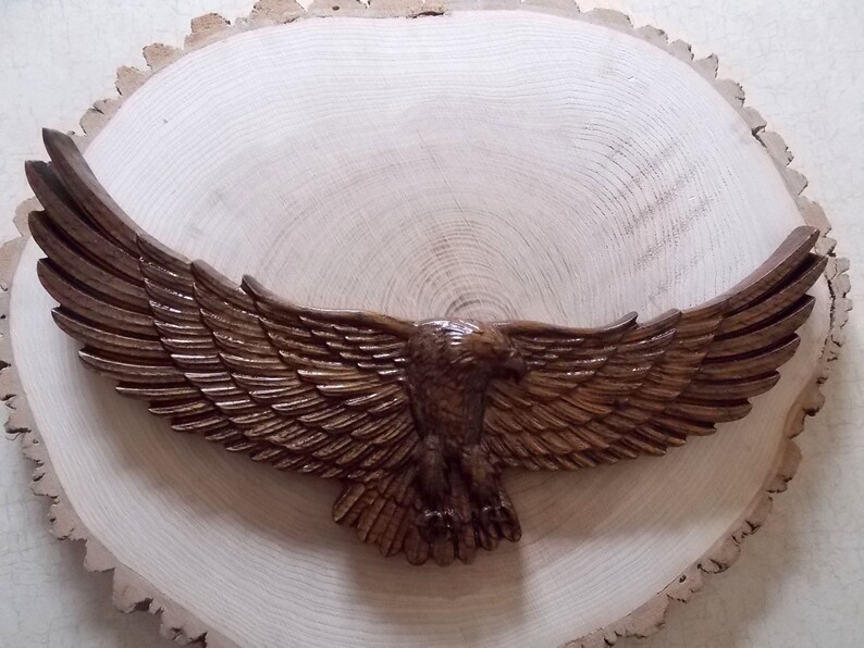 Wood Wall Art Bald Eagle Flying Wood Wall Art Wood Wall Etsy