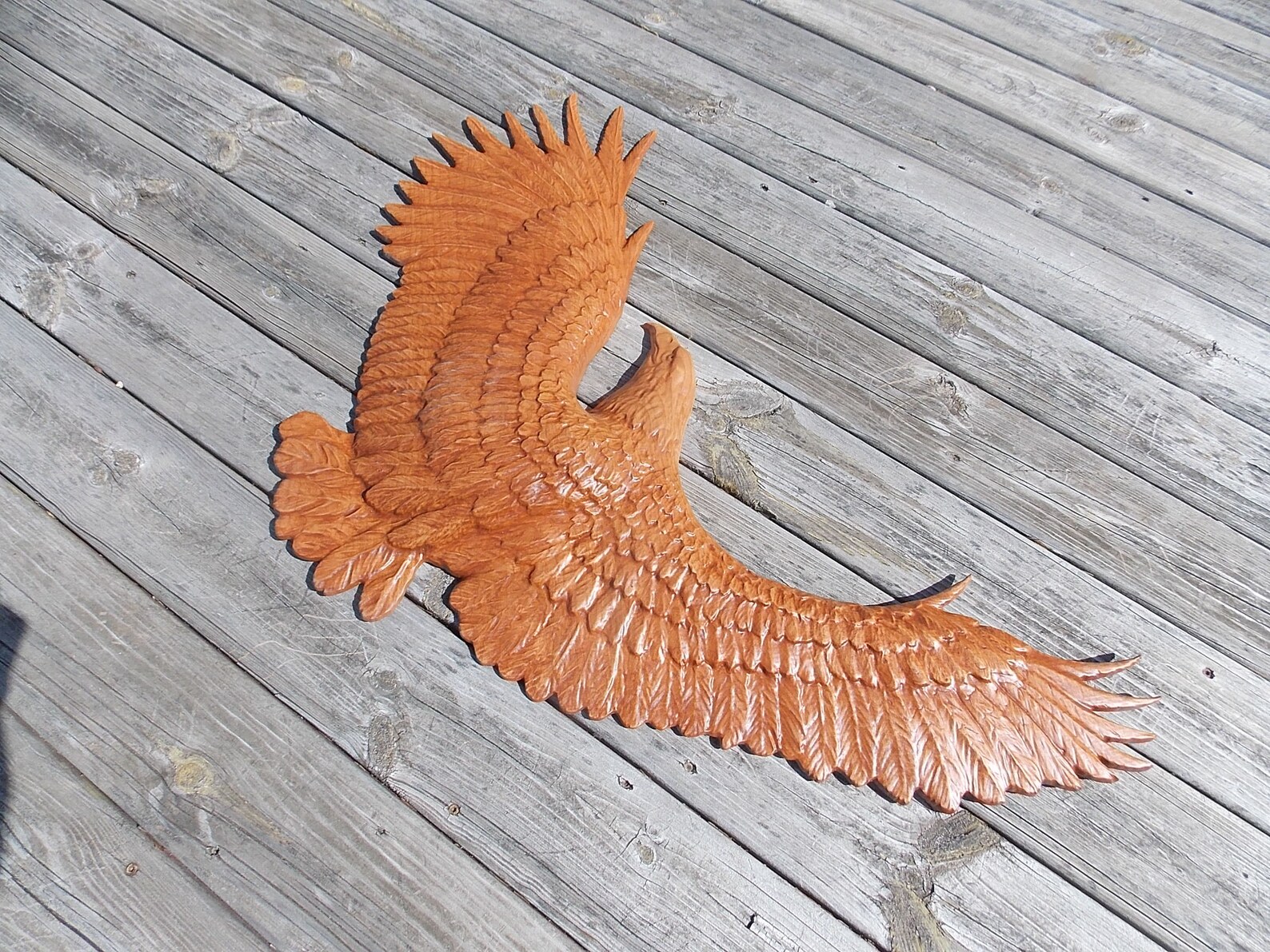 Bald Eagle Wood Wall Art Bald Eagle Wood Carving Wood Wall Etsy