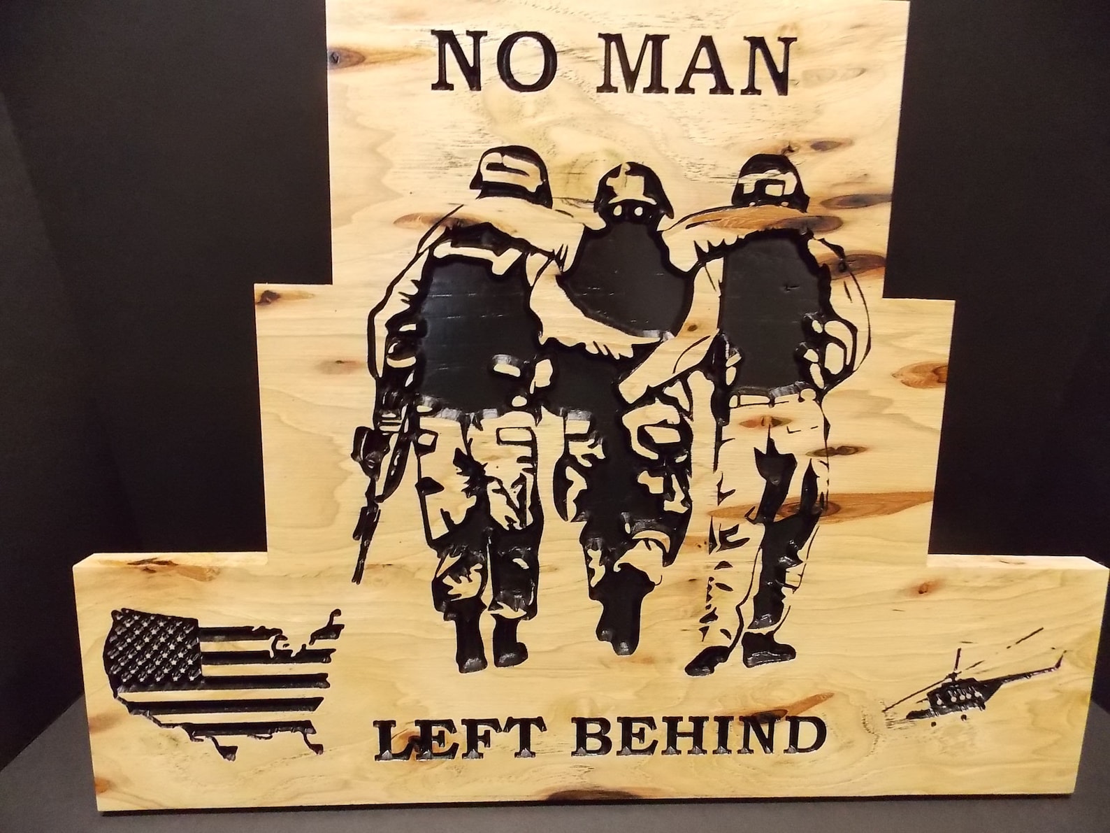 Military Sign No Man Left Behind US ArmyNavy Sign Marines Etsy