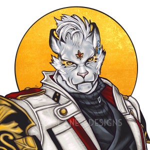 Custom Illustrated WoL or D&D Character Art Headshot Bust up - Digital Download
