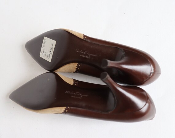 Salvatore Ferragamo Shoes - Beige / Brown - 7.5 -… - image 9