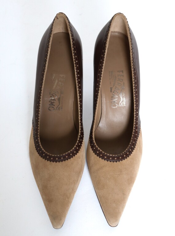 Salvatore Ferragamo Shoes - Beige / Brown - 7.5 -… - image 5