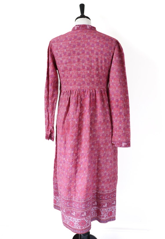 Ritu Kumar Vintage Block Print Cotton Dress - Emp… - image 8